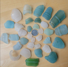 sea glass Bottle mouth from japan Surf-Tumbled Beach Glass