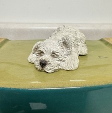 Sandicast Sandra Brue Signed Lil Snoozer West Highland Terrier Sleeping Dog