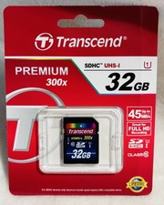 Transcend SDHC 32GB Class 10 Flash Card-UHS-I- Premium 300x