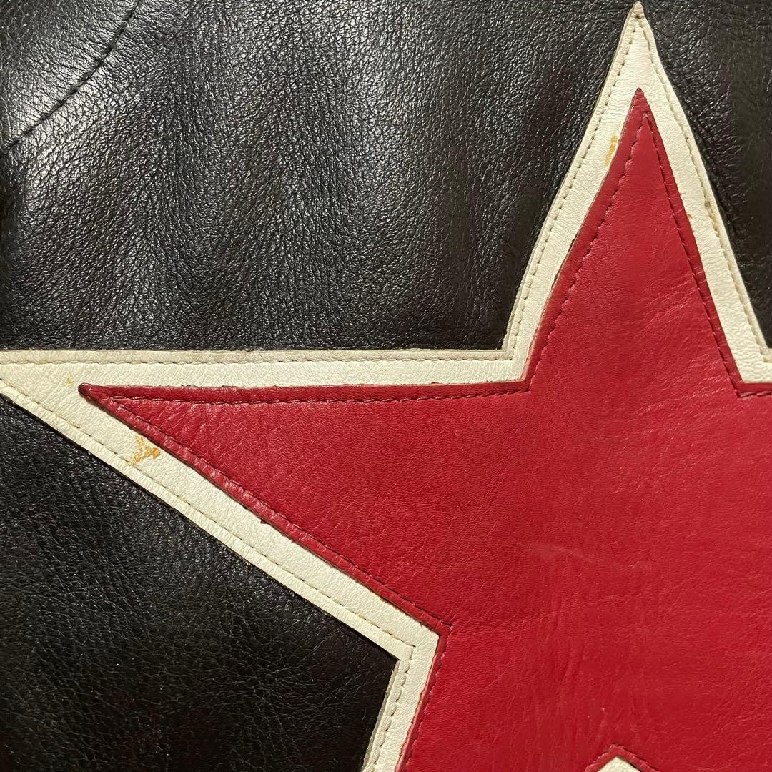 Star Rider Text Rare Black VANSON One Star Leather Rider's Jacket #0928 | eBay