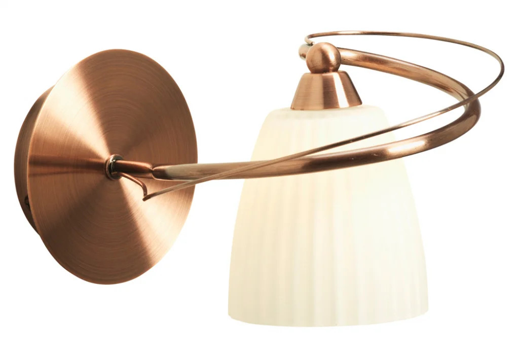 Wall Light Copper Leke Oaks Lighting 6259/1 CU