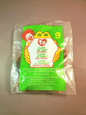 TY McDonald's Teenie Beanie Babies 9 Claude The Crab 1999 NIP BENT ERROR TAG