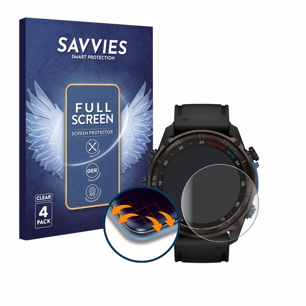 4X Displayschutz Full-Screen FüR Garmin Descent Mk3I (51 Mm)-image