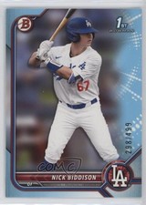 2022 Bowman Draft Sky Blue 298/499 Nick Biddison #BD-165 ut4