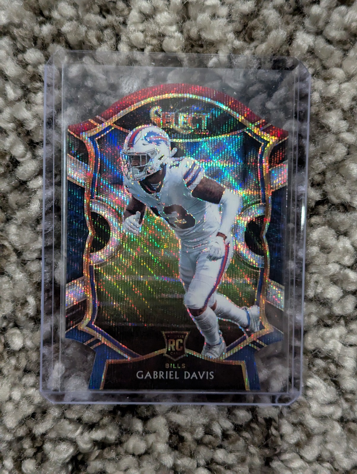 2020 Panini Select - Concourse Gabriel Davis #82 Tri-Color Prizm Die-Cut (RC)