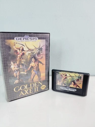Golden Axe II 2 Sega Genesis NRMT condition game with box, *no manual*