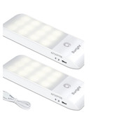 LED Nachtlicht Bewegungsmelder 2 StüCk USB Aufladbar 3 Modi Auto EIN AUS
