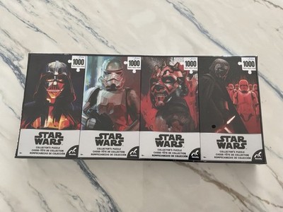 Star Wars 1000 Piece Puzzle Lot Darth Vader Stormtrooper Kylo Ren Darth Maul Set
