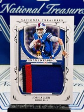 2025 National Treasures Josh Allen Framed Fabric Sick 4-Color Patch 🦬 🔥BILLS