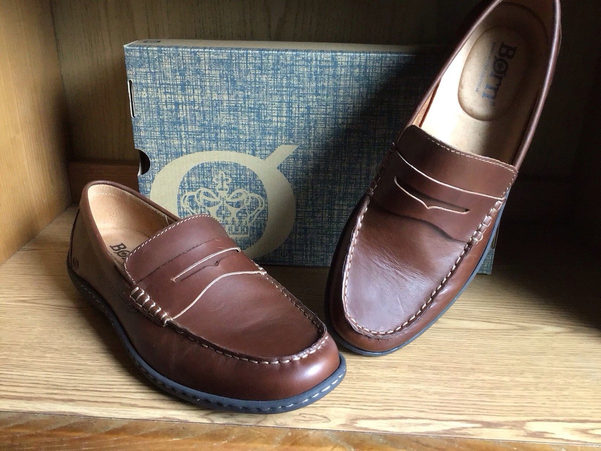 Born Simon III Loafer Tan Men Full Grain Leather Size 13 EU 
