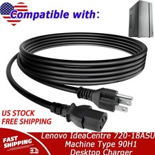 UL 6ft AC Power Cord For Lenovo IdeaCentre 720-18ASU Machine Type 90H1 Desktop