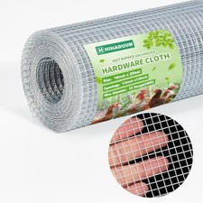 16'' x 20' Hardware Cloth 1/4 inch 23 Gauge, Hot 1/4 inch 16in x 20ft 23 Gauge