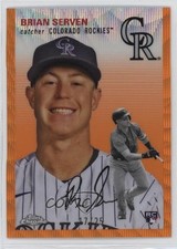 2023 Chrome Platinum Anniversary Orange Wave Refractor 17/25 Brian Serven 03mf
