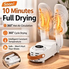 Portable Electric Shoe Dryer Boot Warmer Fast Drying 48 C Foldable Quiet
