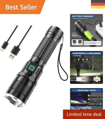 LED Taschenlampe - 10000 Lumen, 3 Modi für Outdoor-Abenteuer