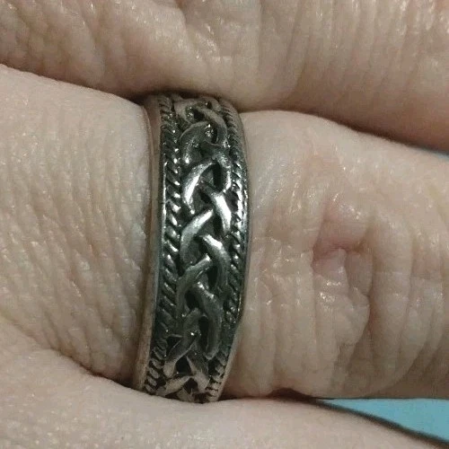 925 Silver Men's Celtic Knot Ring Size 10.5