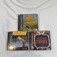 PS1 Game Lot Activision Classics  Fishing Game & More Complete PlayStation 1