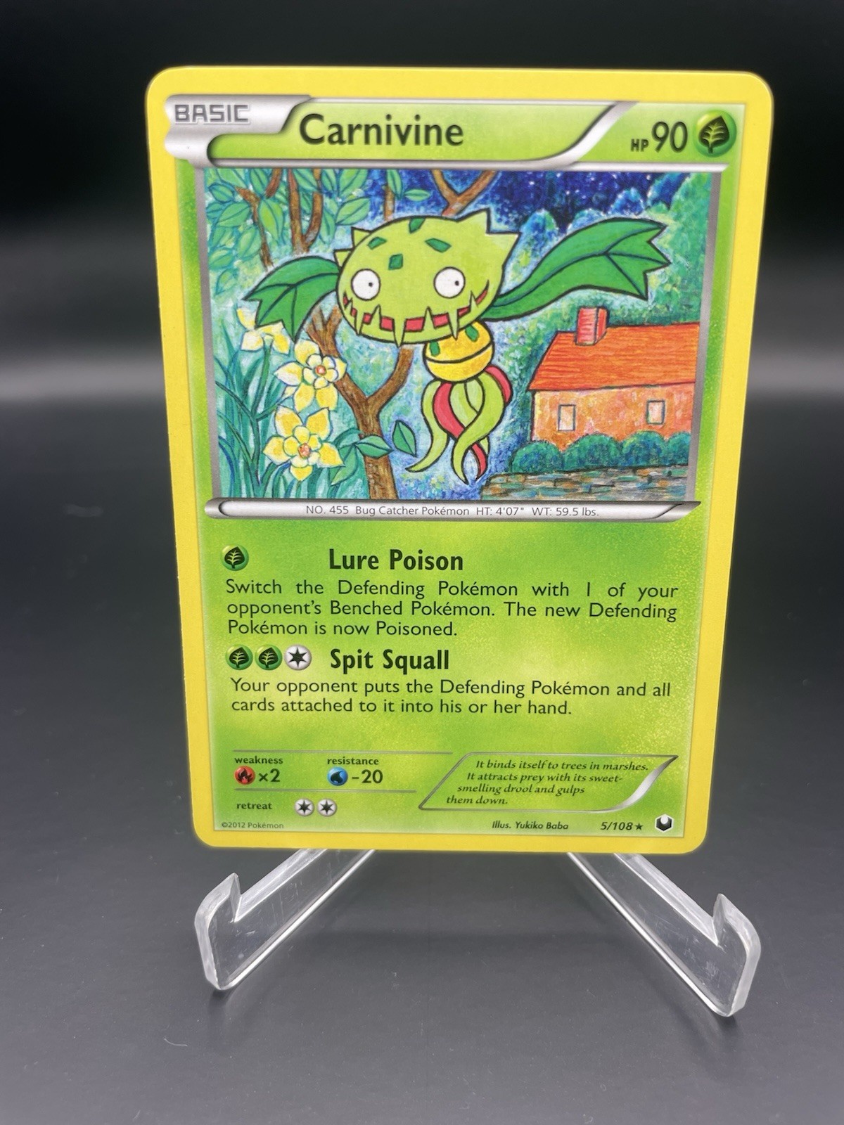 Carnivine 5/108 – Pokémon TCG Dark Explorers Rare Black & White Card LP