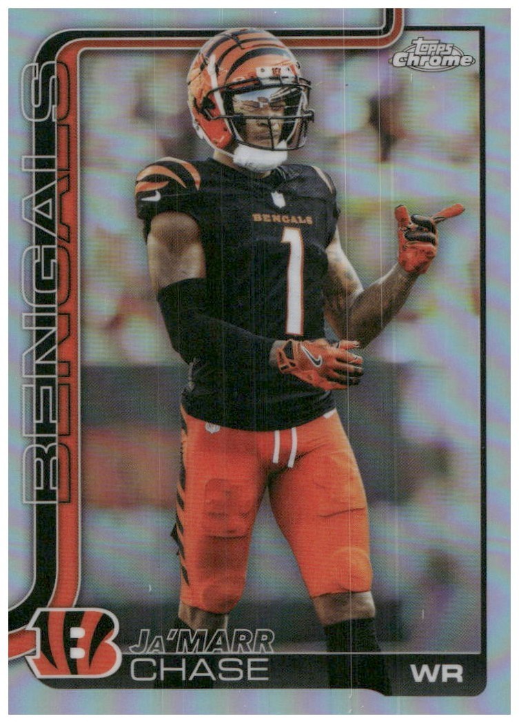 2025 Topps Chrome Football Refractor Ja'Marr Chase #58 Bengals | eBay