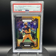 2024 Panini Prizm Draft Picks - J.J. McCarthy #132 Gold Prizm  4/5 (RC)