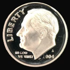 2004-S Roosevelt Dime Silver Proof Brilliant Luster