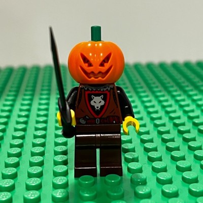 LEGO Castle Headless Horseman Evil Pumpkin Head w/ sword wolfpack Minifigure