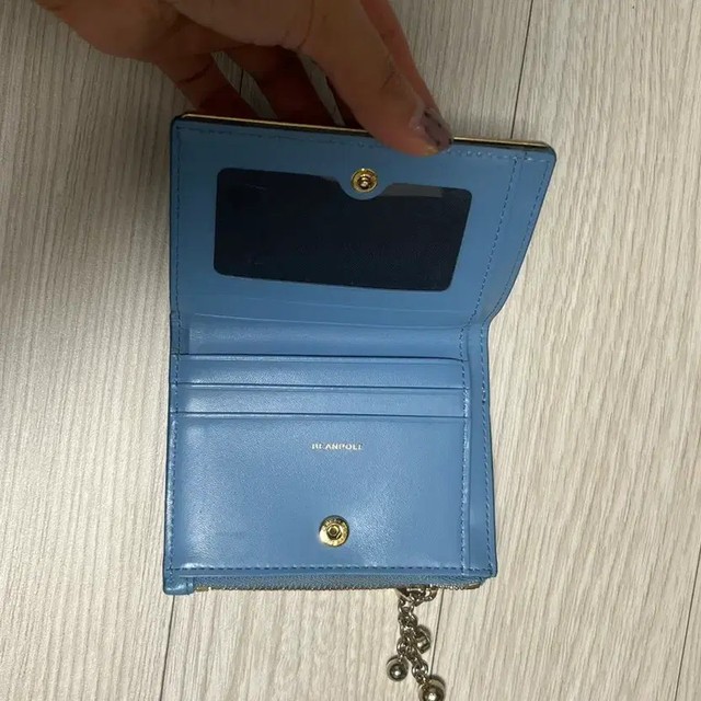 Beanpole Sky Blue Card Wallet, Lightly Used