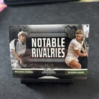 2024 Topps Graphite Tennis #NR-CB Michael Chang Bjorn Borg Rivalries White 04/10