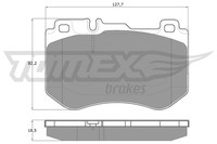 Bremsbelagsatz Scheibenbremse Tomex Brakes TX 18-51 FüR Mercedes Klasse W205 160