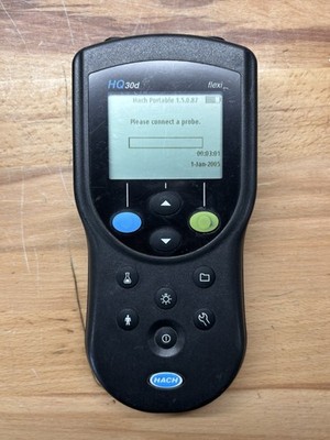 Nice tested working HACH HQ30D flexi PORTABLE MULTI-PROBE METER & case cover