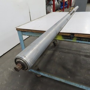 2.5" OD x 82-1/4" Gravity Conveyor Roller Galvanized Steel 83-3/4" OAL