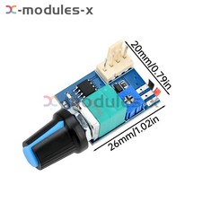 12V Single Fan Speed Controller Module PWM Fan Control Board with Potentiometer