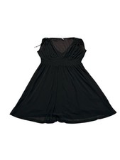 Old Navy Smocked Waist Stretchy Black Dress Large