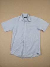 Pierre Cardin Men's Pale Blue Shirt - MISSING SIZE TAG - See Measurements