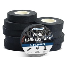 Wire Harness Tape,High Temp Self-Adhesive Felt Cloth Electrical Tape for Engi...
