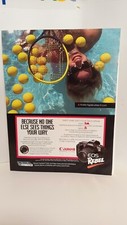 CANON EOS REBEL CAMERA 1991 - ORIGINAL PRINT AD. 11 X 8.5 3
