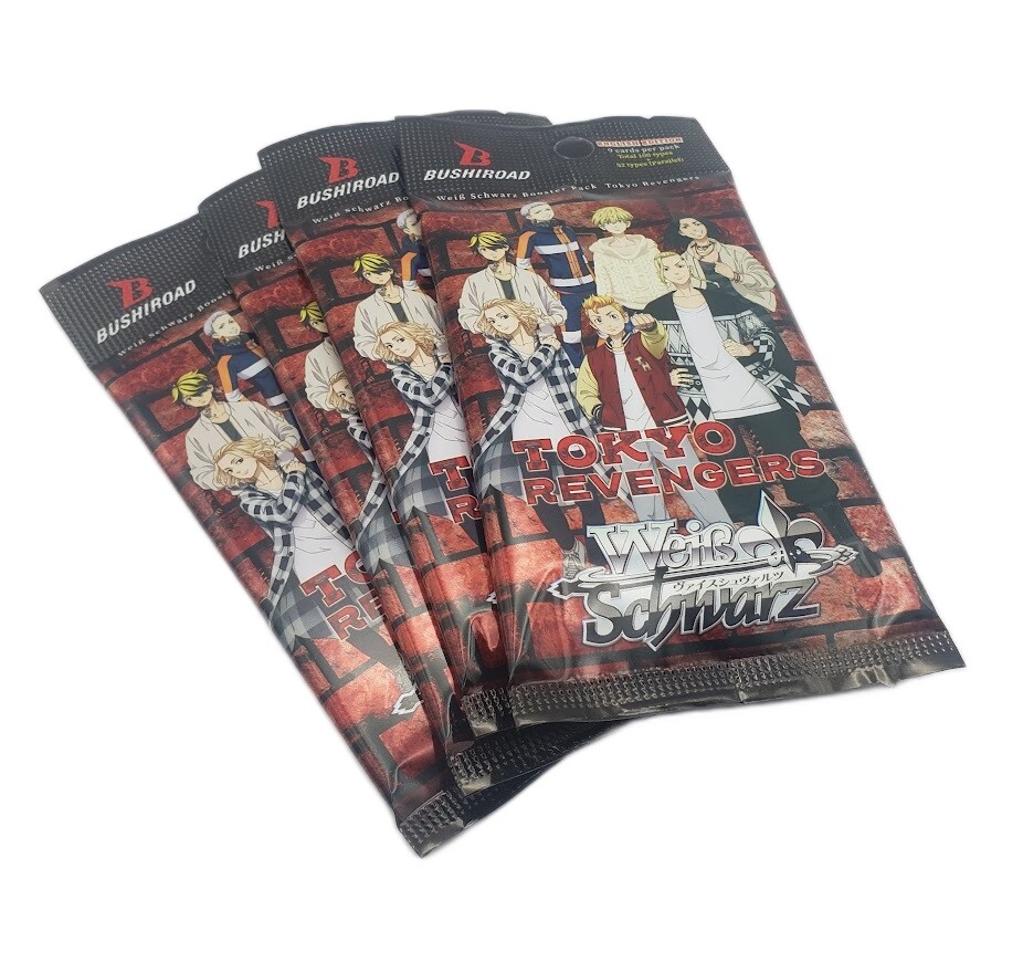 Weiss Schwarz Tokyo Revengers - Sealed 4 Booster Pack Lot