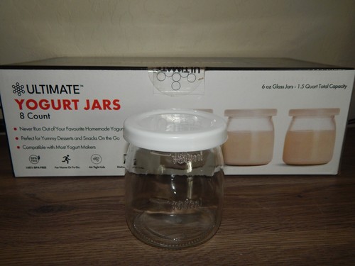 Ultimate Joghurt Gläser, 8 Stück 1,5 Quart Gläser mit Deckel, 100% BPA frei