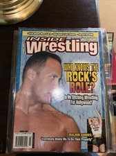 INSIDE WRESTLING/ MARCH 2001/ The Rock is Featured/ Major Gunns
