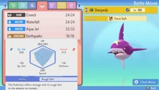 Pokemon Brilliant Diamond Shining Pearl 6iv Shiny Sharpedo Max EV