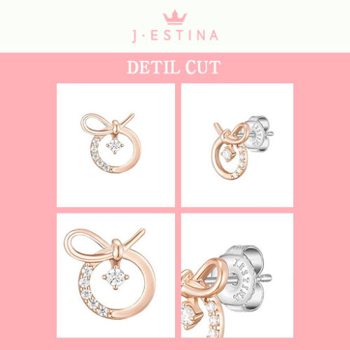 J.ESTINA jestina [IU PICK] J.RIBBON Earrings (JJLJEQ0BF518SR000) Korean  Jewelry