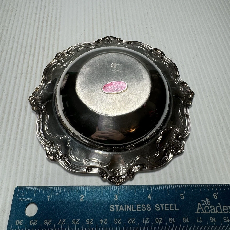 Cuenco vintage Gorham Chantilly plateado YC1310 Foto 2 de 4