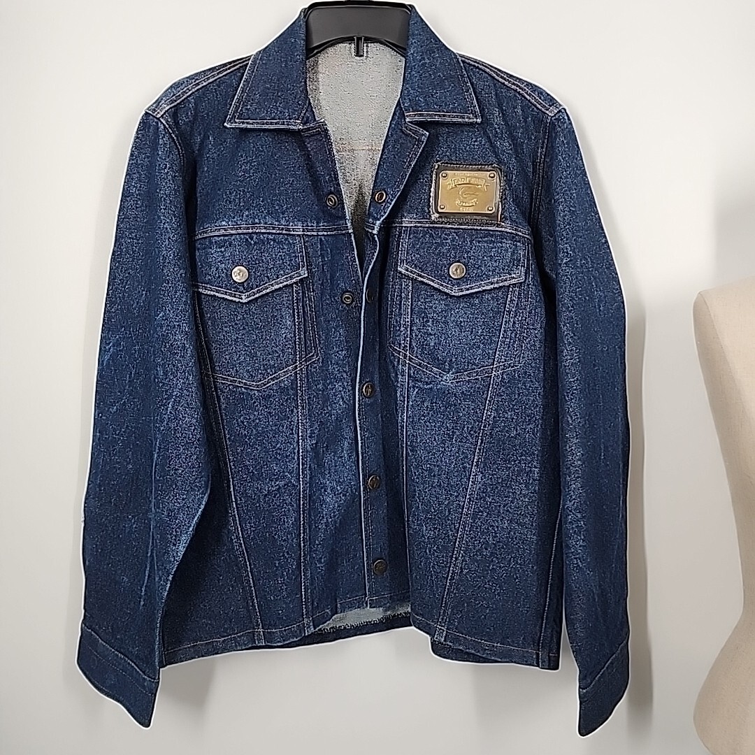 Karl Kani Jean Jacket L Vintage 90s Denim Trucker Bomber Karl Kani Jean Jacket L Vintage 90s Denim Trucker Bomber