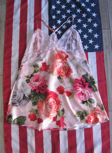 Joyspun Nightgown 3X 22W 24W Pink Floral Lace Soft Lingerie Sexy Roses 