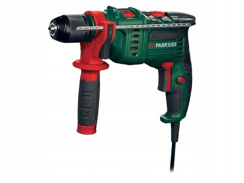 Parkside 750W Hammer Drill PSBM 750 B3 Ideal for Drilling Concrete, Stone, Metal or Wood Includes A Metal Depth Stop Comes with UK Plug
