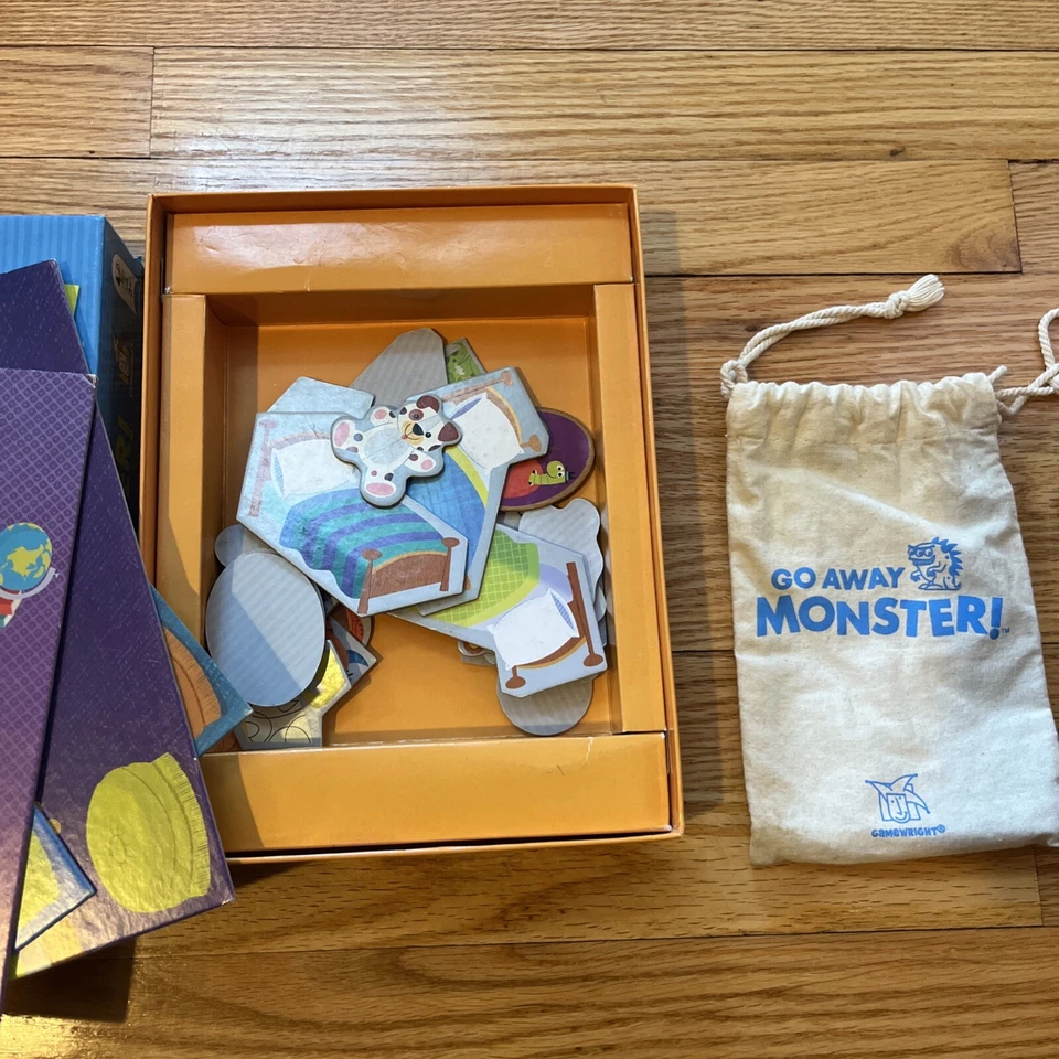Go Away Monster! Gamewright Boardgame Preschool Learn Shapes MissingInstructions - Image 3 of 4