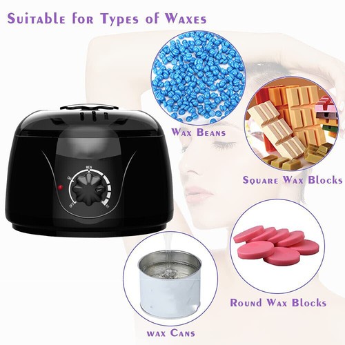 Professional Wax Heater Warmer Hair Removal Depilatory Waxing Kit + Beans Sticks - Picture 8 of 14