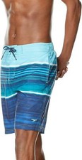 Speedo 277091 Men's Boardshort Bondi Striped, Barrier Blue Atoll, Small