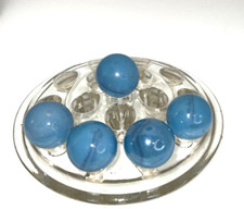 Christensen Agate 25 mm Blue Swirl Toy Marble 5 used