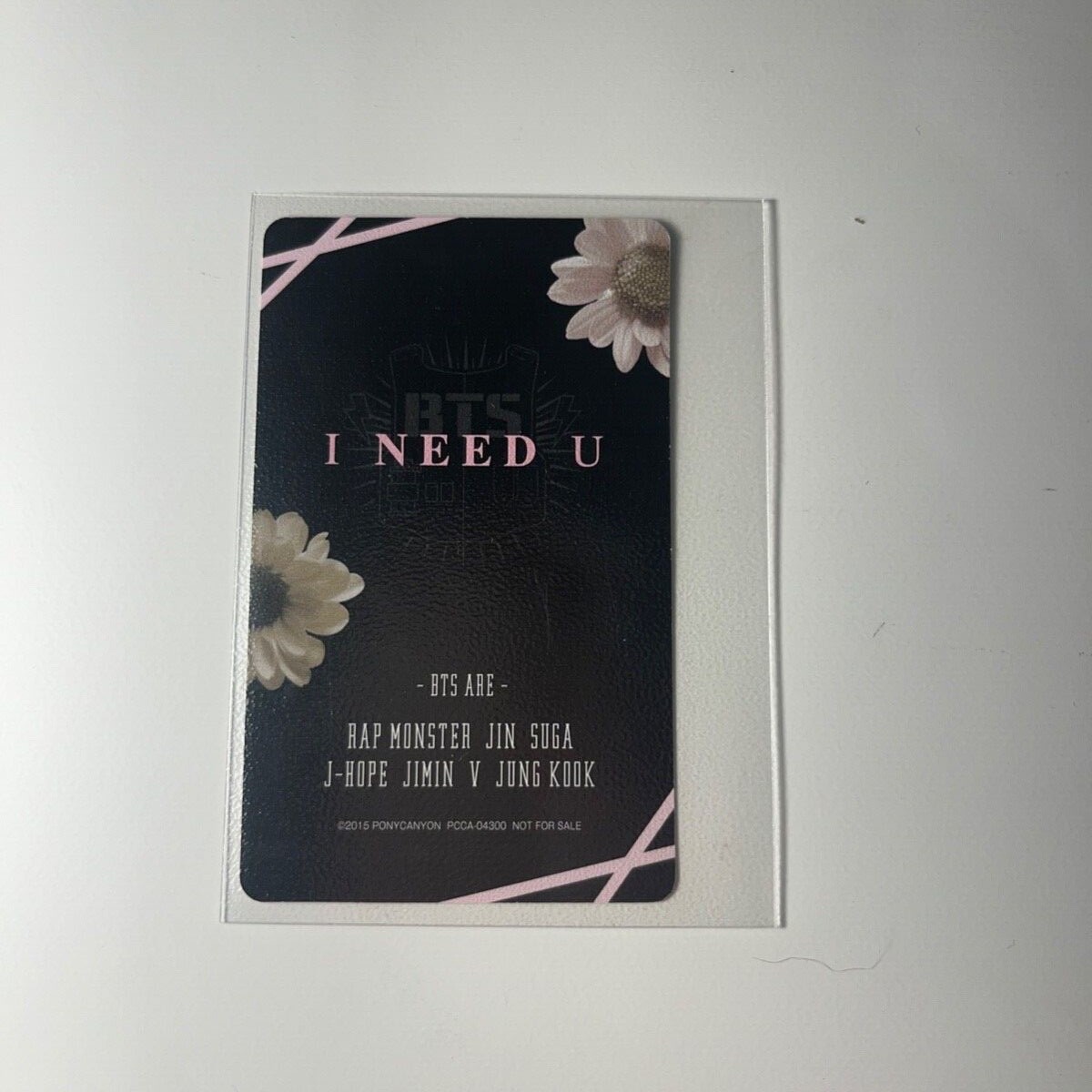 BTS V Taehyung I NEED U Japan Limited Official PC Photocard (Great
